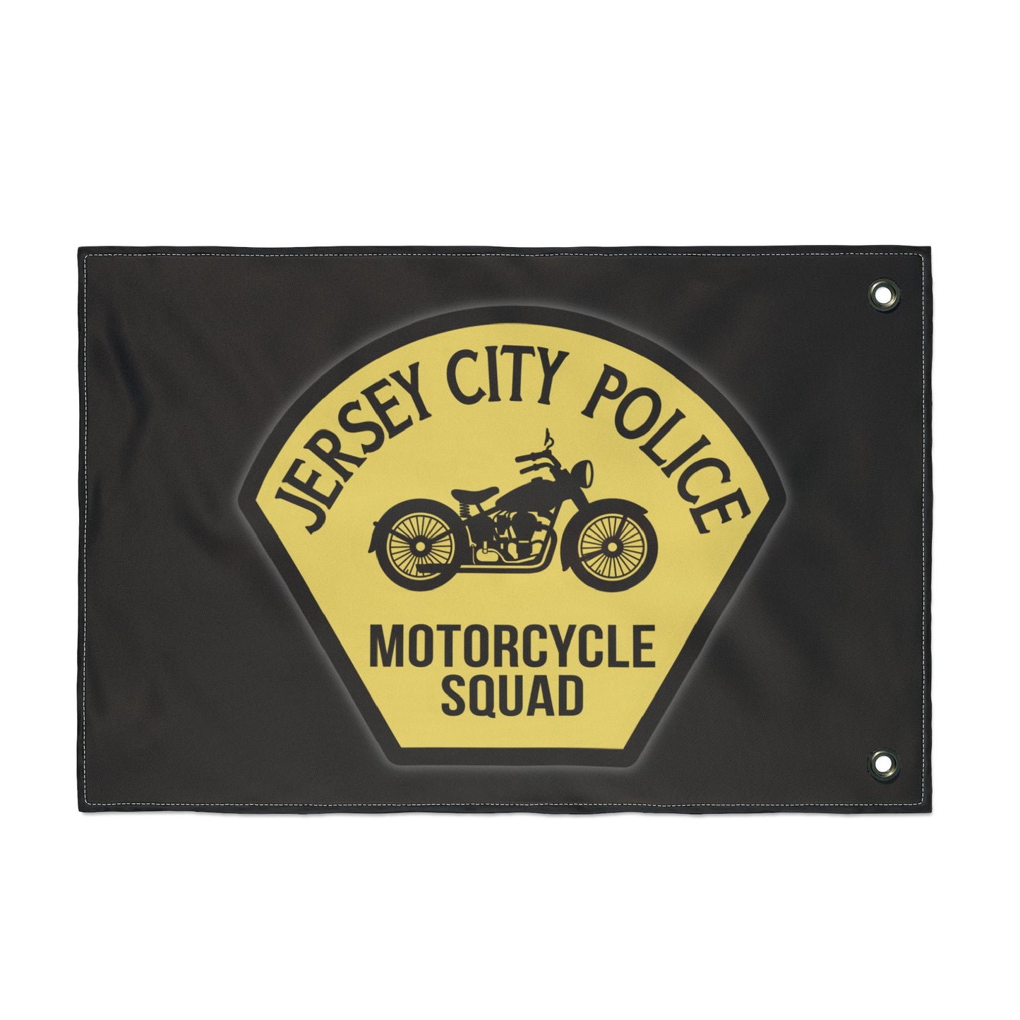 Jersey City Police Motorcycle Squad Original Patch Flag