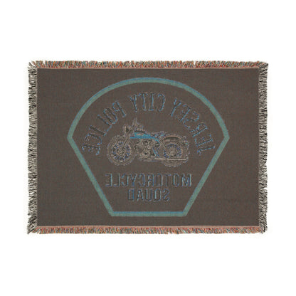 Jersey City Police Motorcycle Squad Woven Blanket