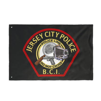 Jersey City Police B.C.I. Double-Sided Flag