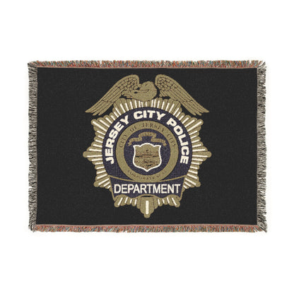 Jersey City Police Seal Woven Blanket