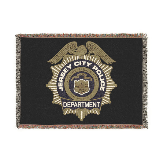 Jersey City Police Seal Woven Blanket