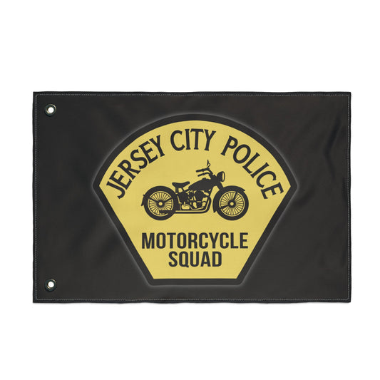 Jersey City Police Motorcycle Squad Original Patch Flag