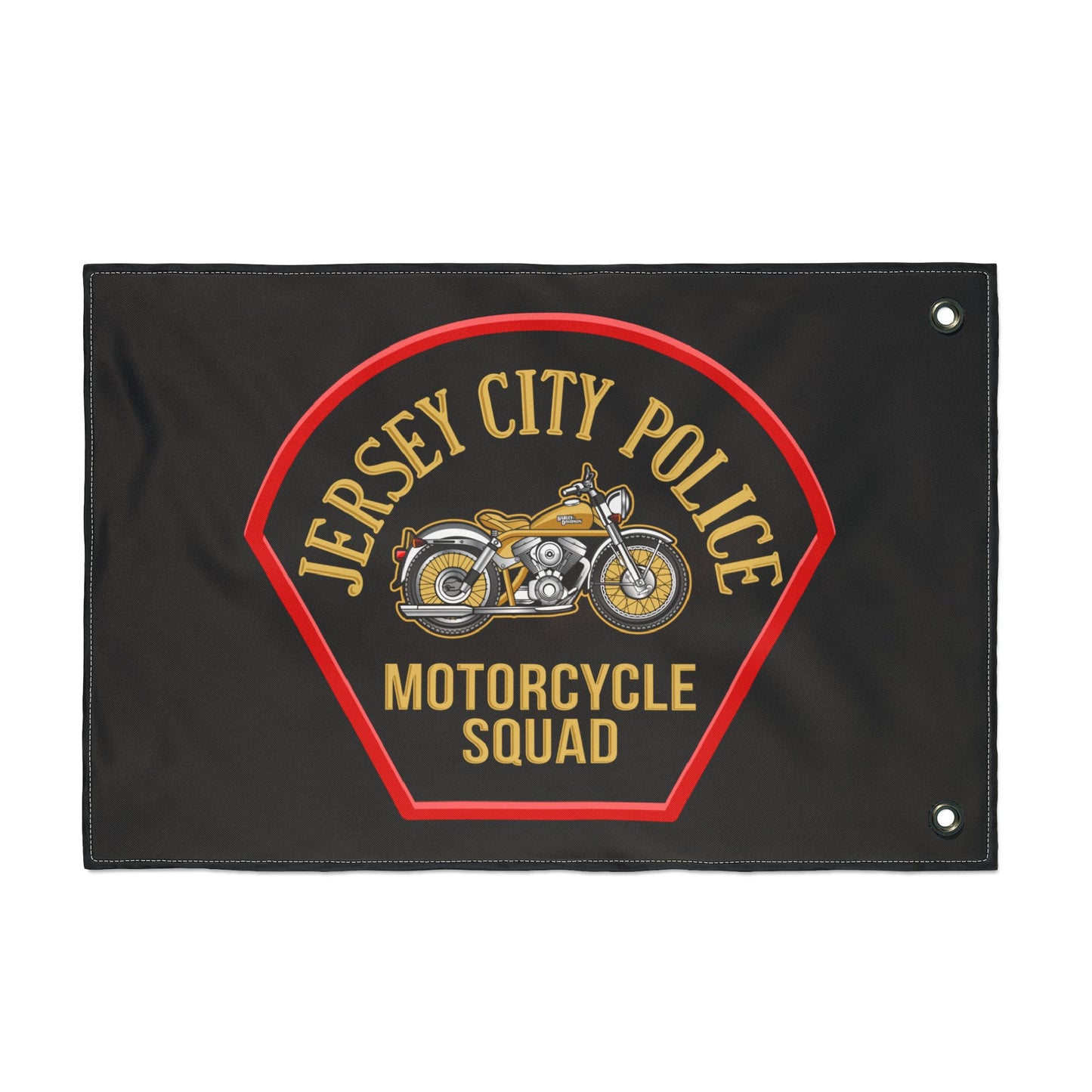 Jersey City Police Motorcycle Squad Double-Sided Flag
