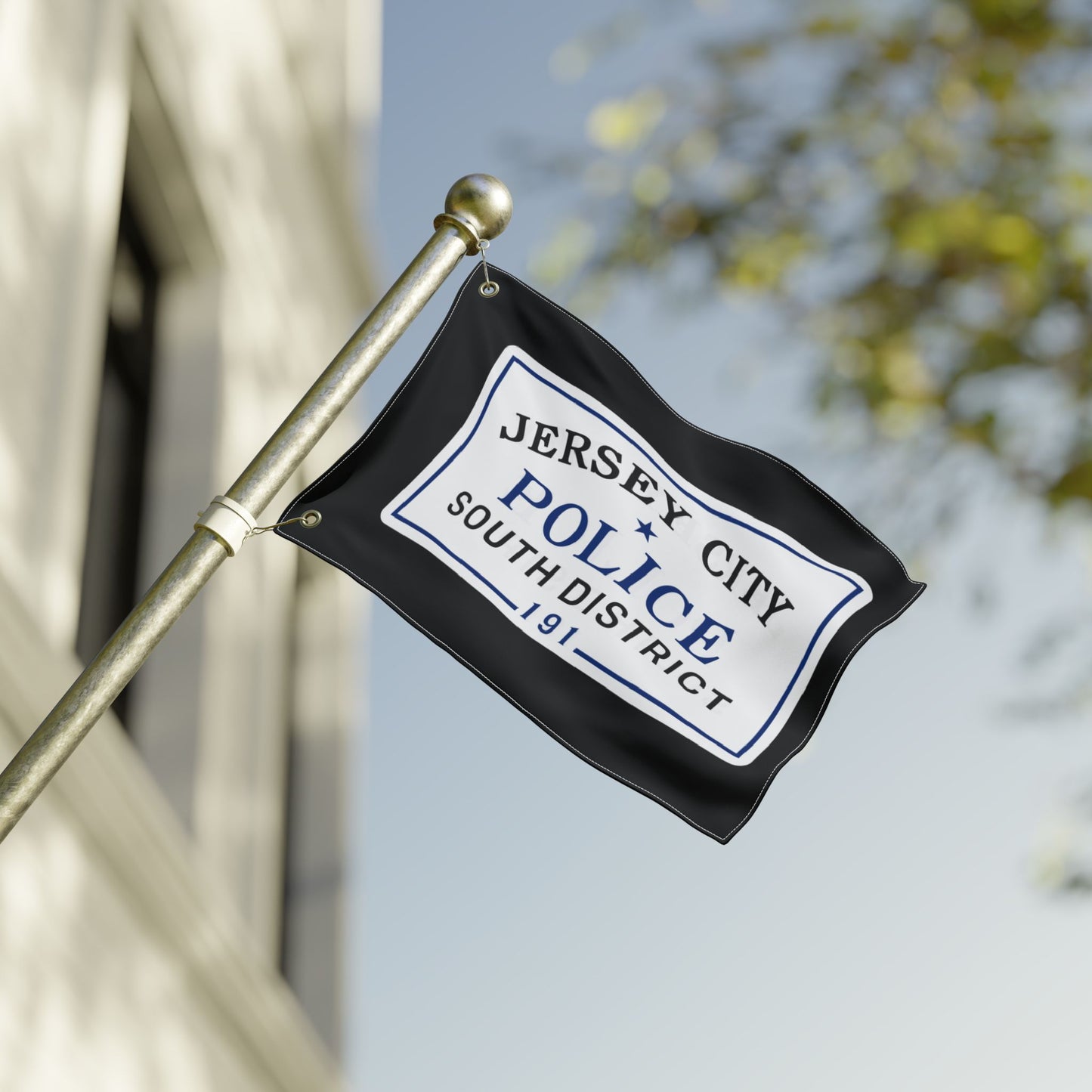 Jersey City Police South District Double-Sided Flag