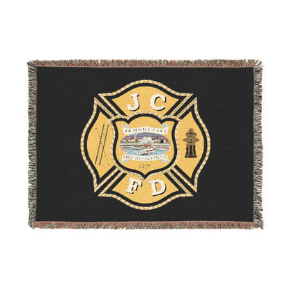 Jersey City Fire Department  Woven Blanket — JCFD Department Emblem Throw