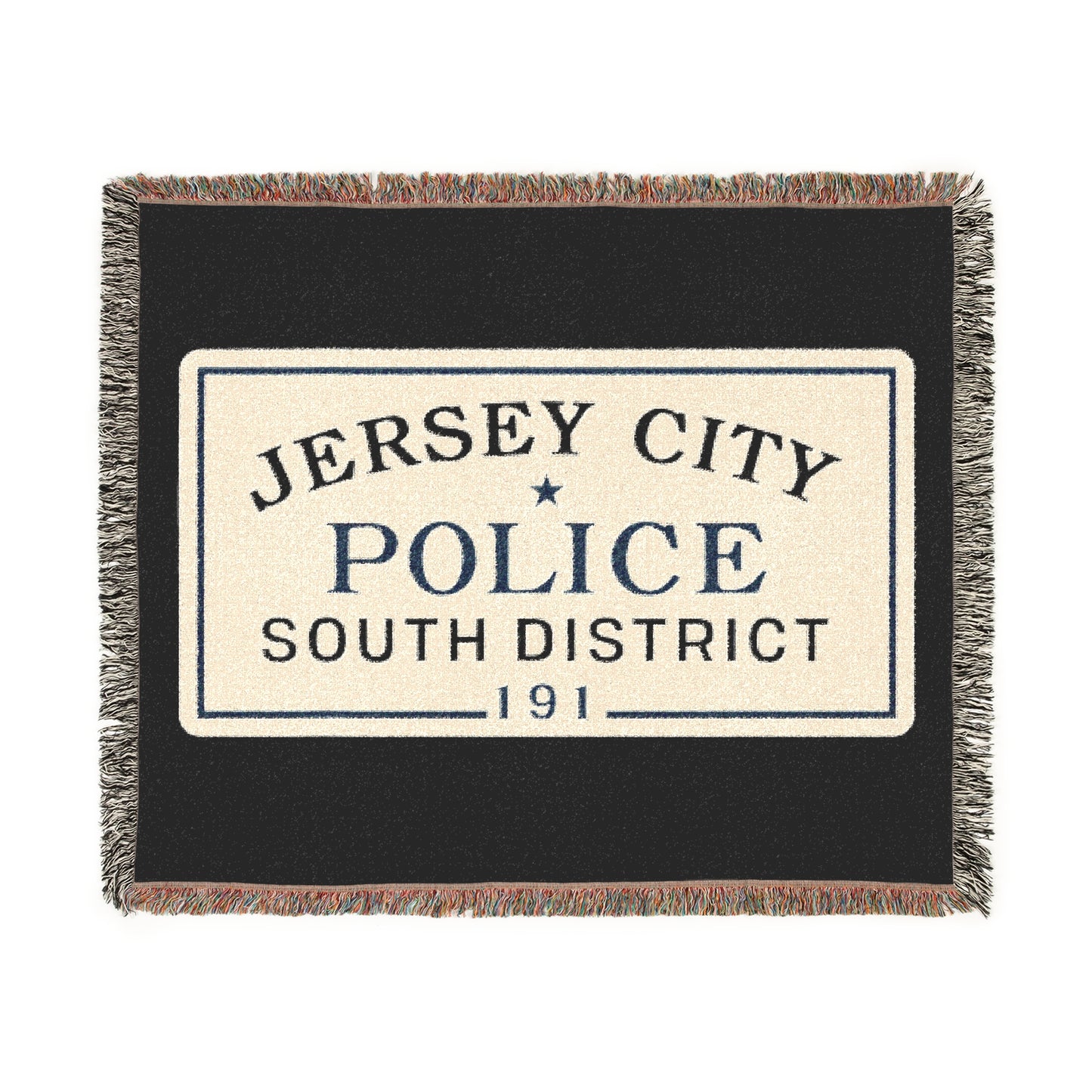Jersey City Police South District Woven Blanket