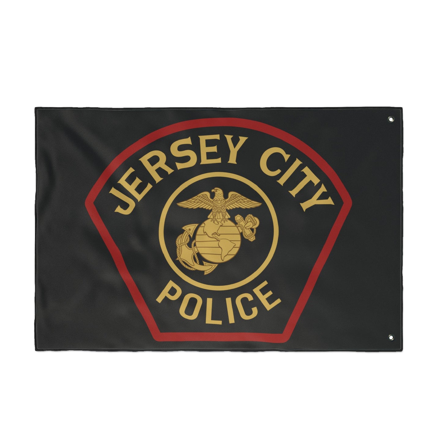 Jersey City Police Marines Double-Sided Flag