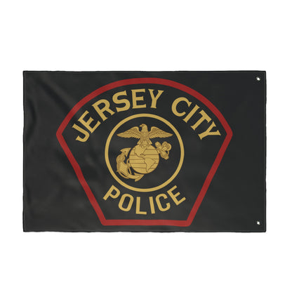 Jersey City Police Marines Double-Sided Flag