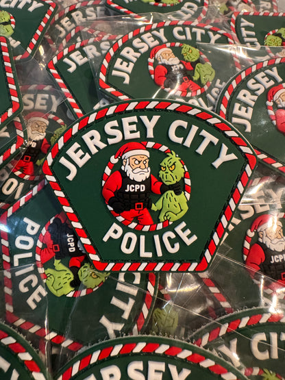 Santa and The Grinch Christmas PVC Patch