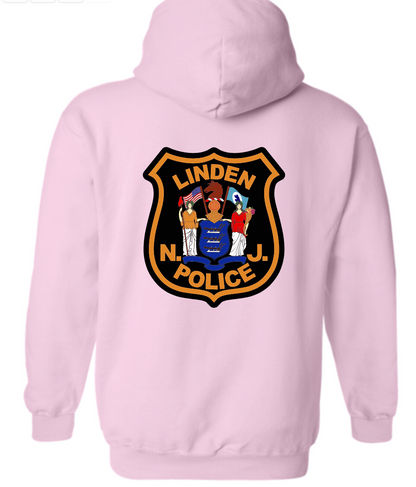LINDEN PD BLUE LINE FLAG HOODED SWEATSHIRT