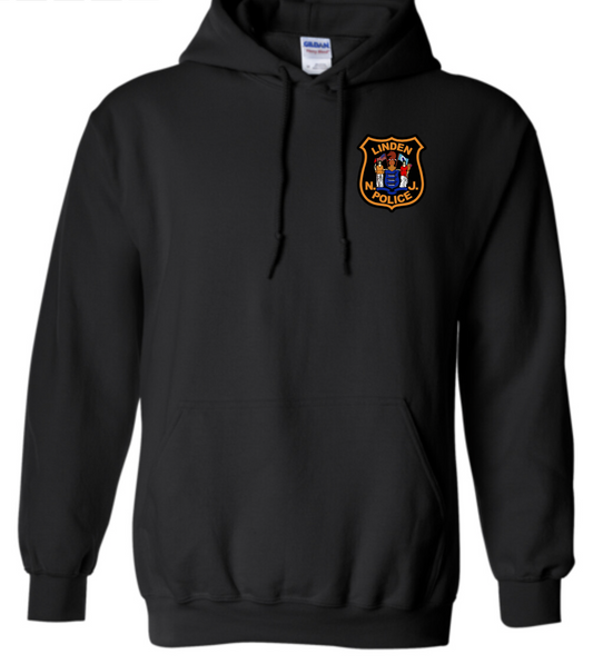 LINDEN PD LEFT CHEST LOGO HOODED SWEATSHIRT