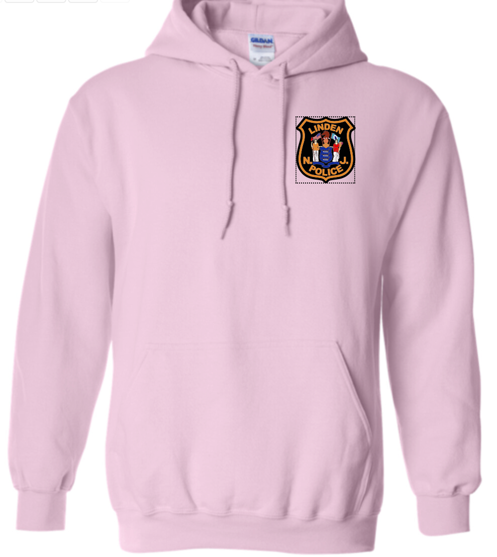 LINDEN PD LEFT CHEST LOGO HOODED SWEATSHIRT